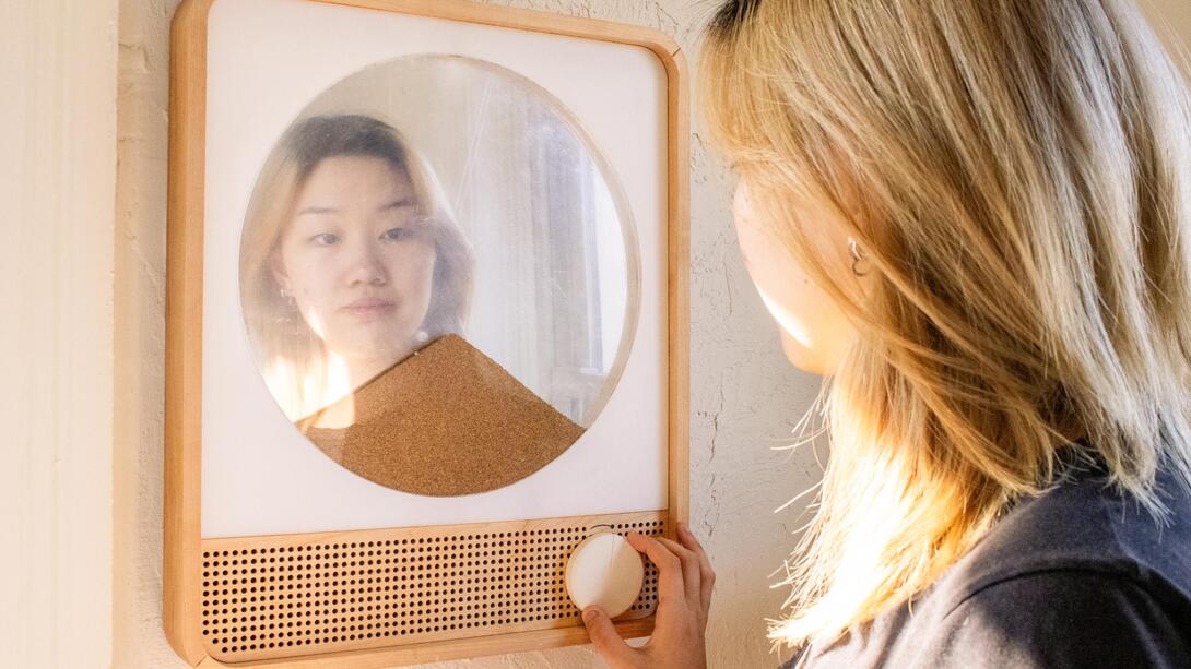A mirror prototype designed by Catherine Liu