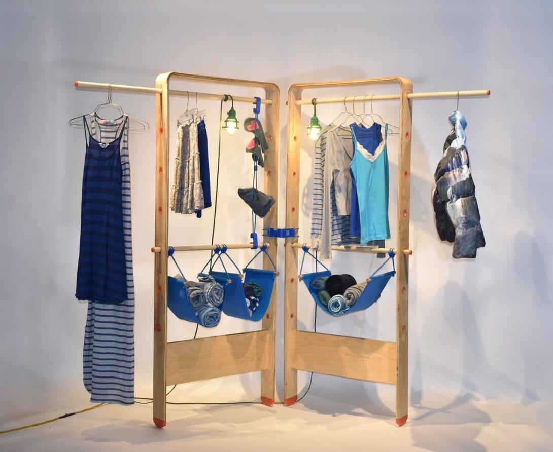 A customizeable wardrobe designed by Teresa Lourie