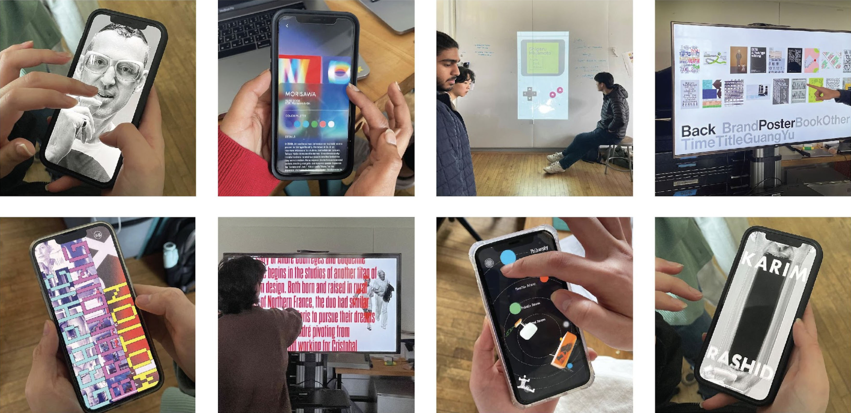 Mobile prototypes for the Design Heroes project