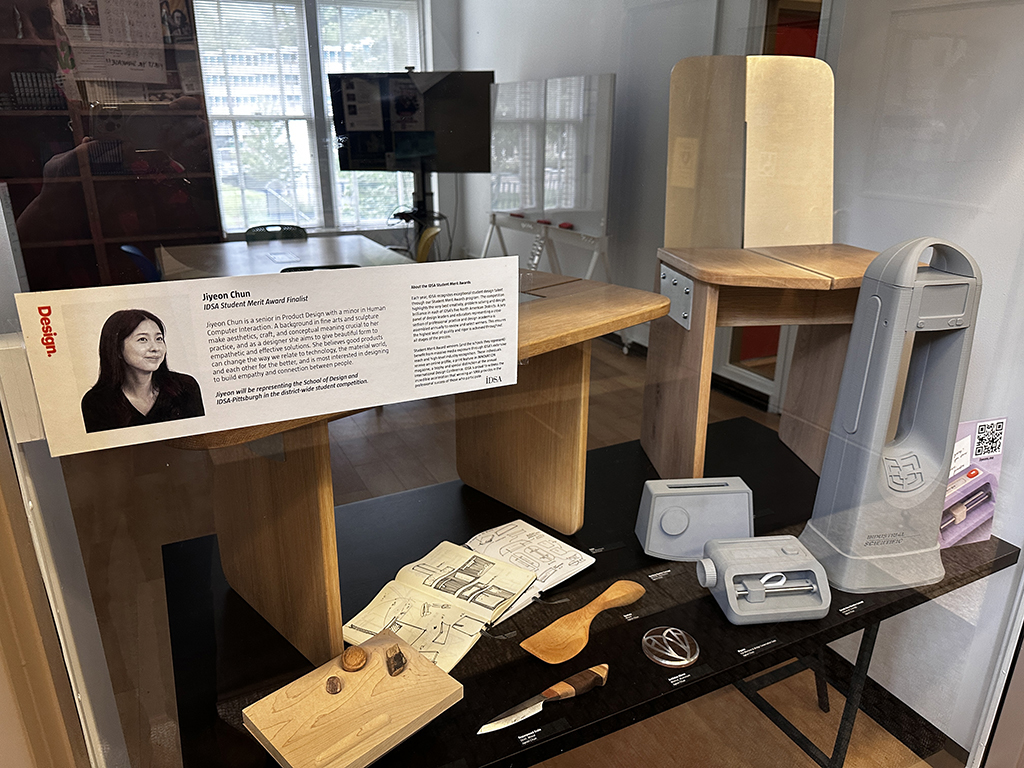 The student work of Jiyeon Chun exhibited in the Ballay Center