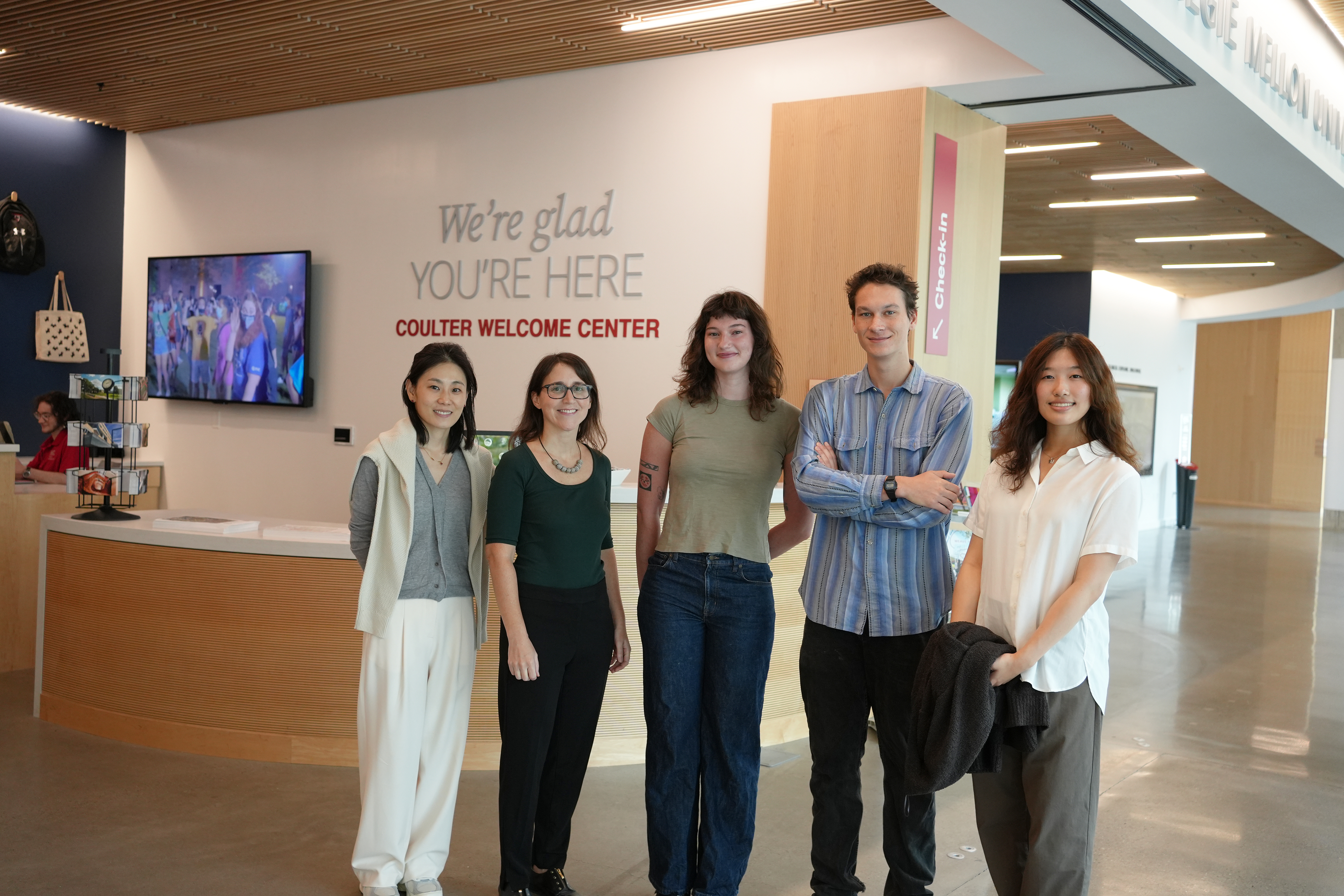 Team Stoney Mist in the redesigned Coulter Welcome Center