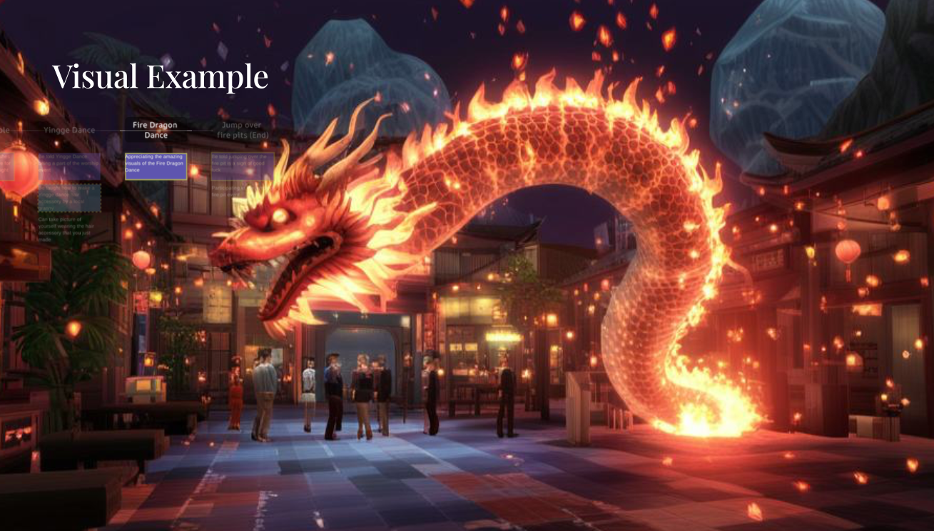 A virtual Fire Dragon featured in ChaoVR