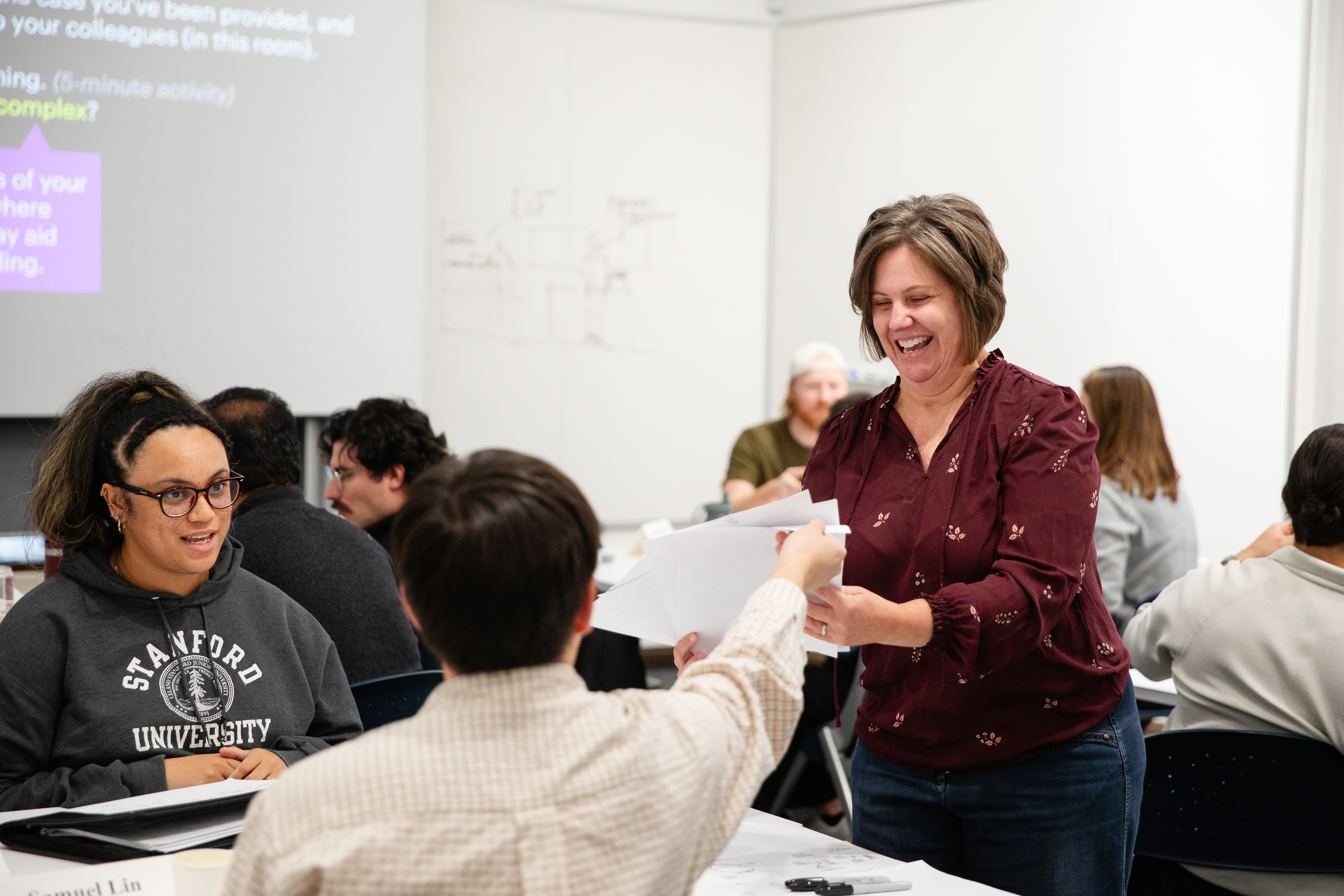 photo of stacie rohrbach teaching in the zenith program