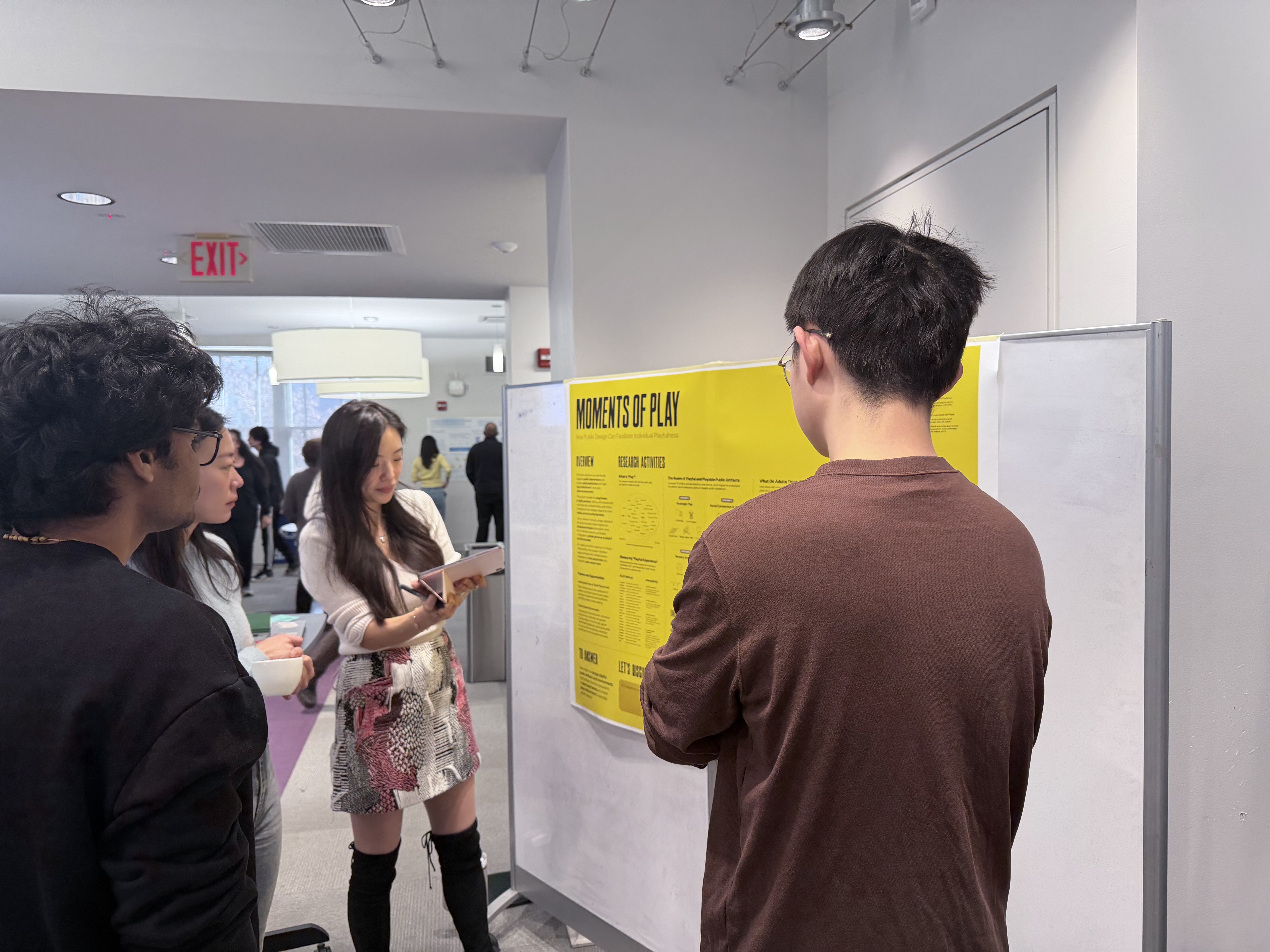 A master's student presenting their work
