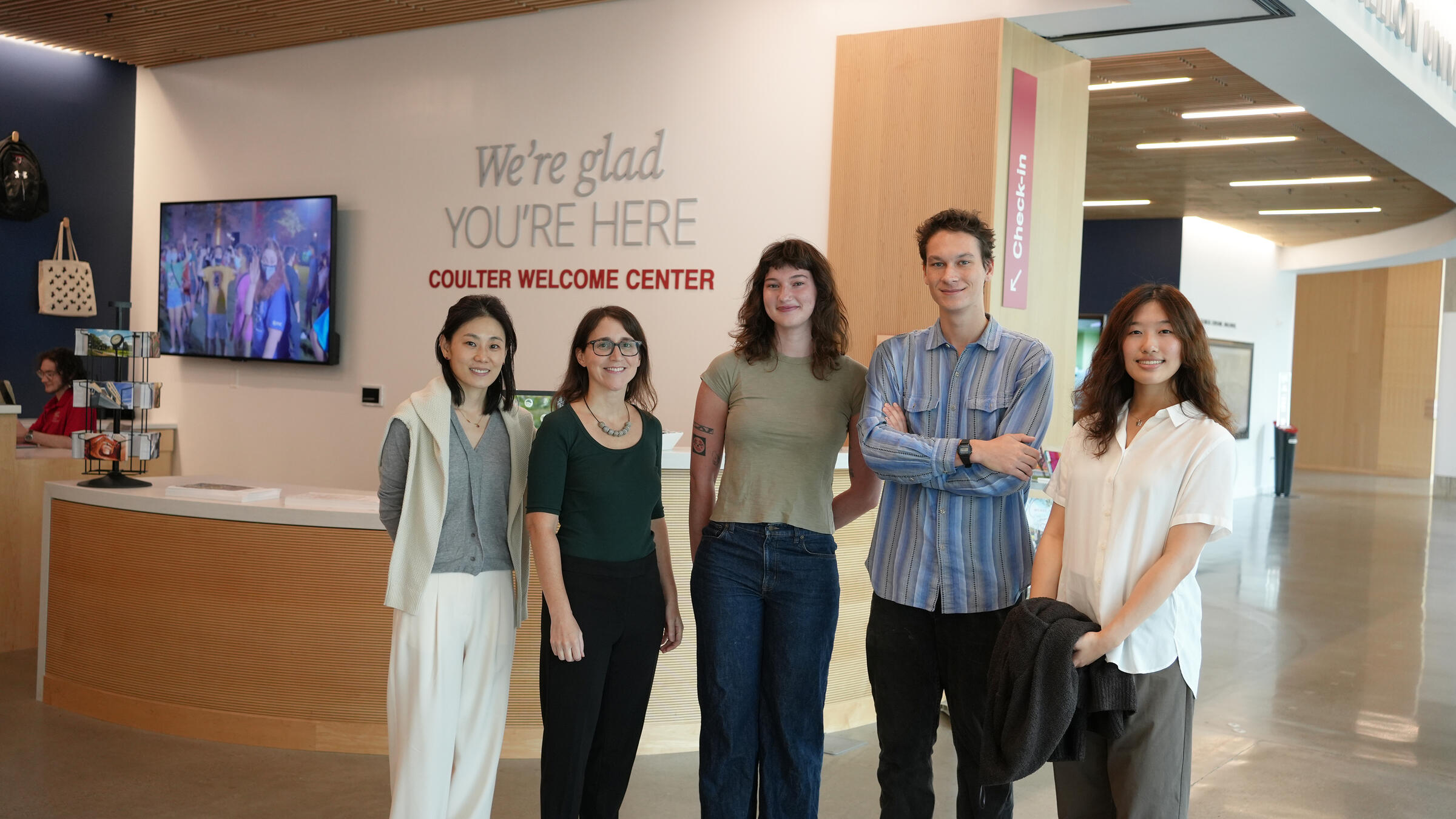 Team Stoney Mist in the redesigned Coulter Welcome Center