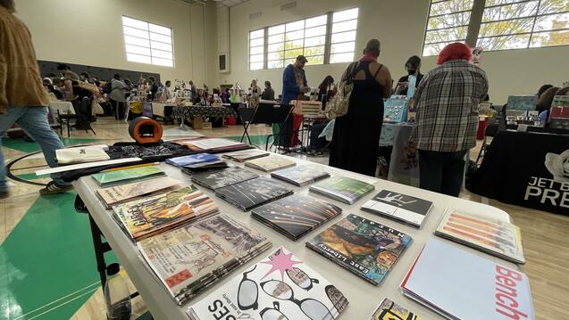 People browsing at a Zine Fair