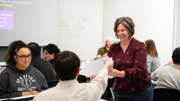 photo of stacie rohrbach teaching in the zenith program