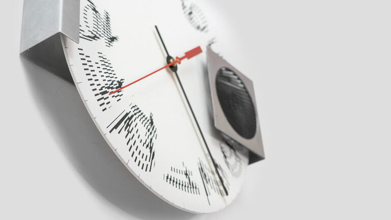 The Moire Clock by Station Design
