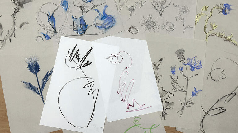sketches on paper