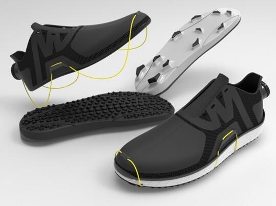 A shoe prototype with interchangeable soles