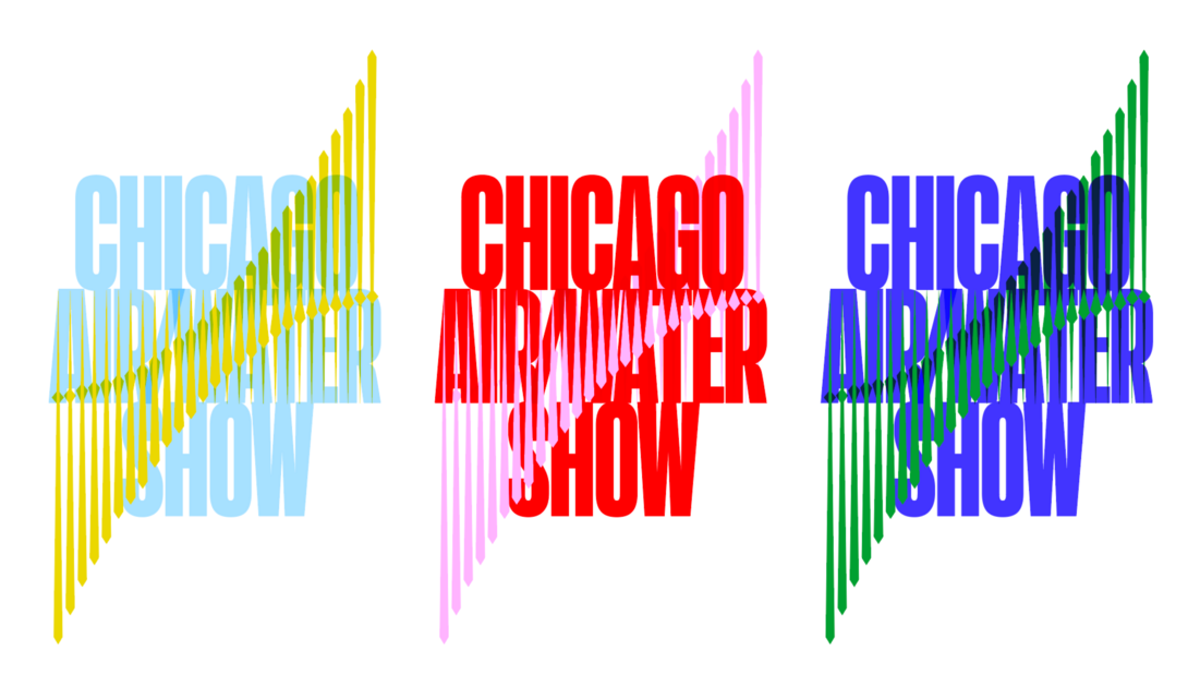 Three color logo of the Chicago Air and Water Show