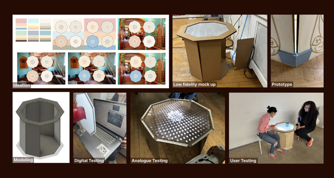 The fabrication process of the SereniTea table