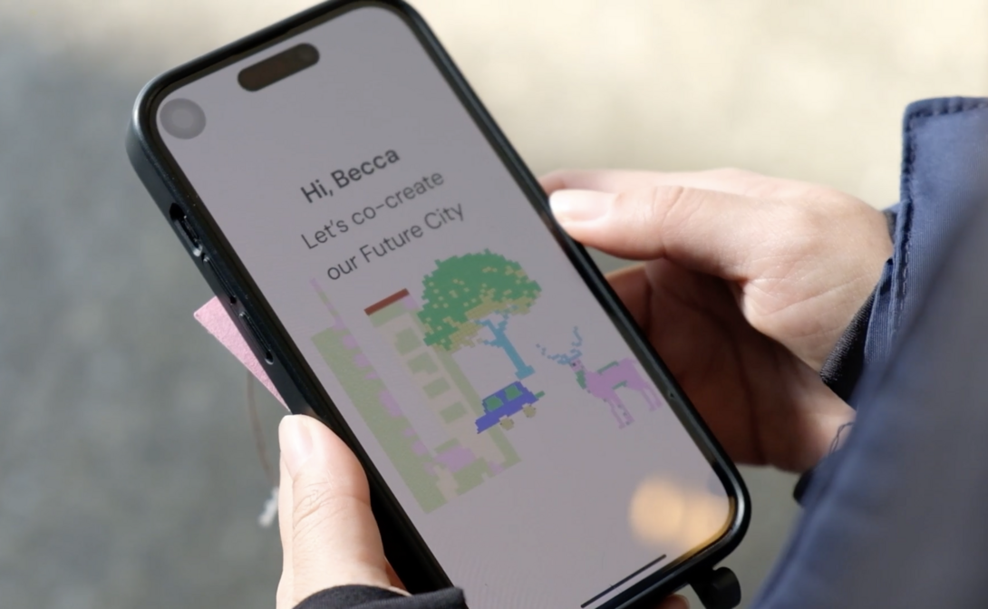 A person holding a smartphone