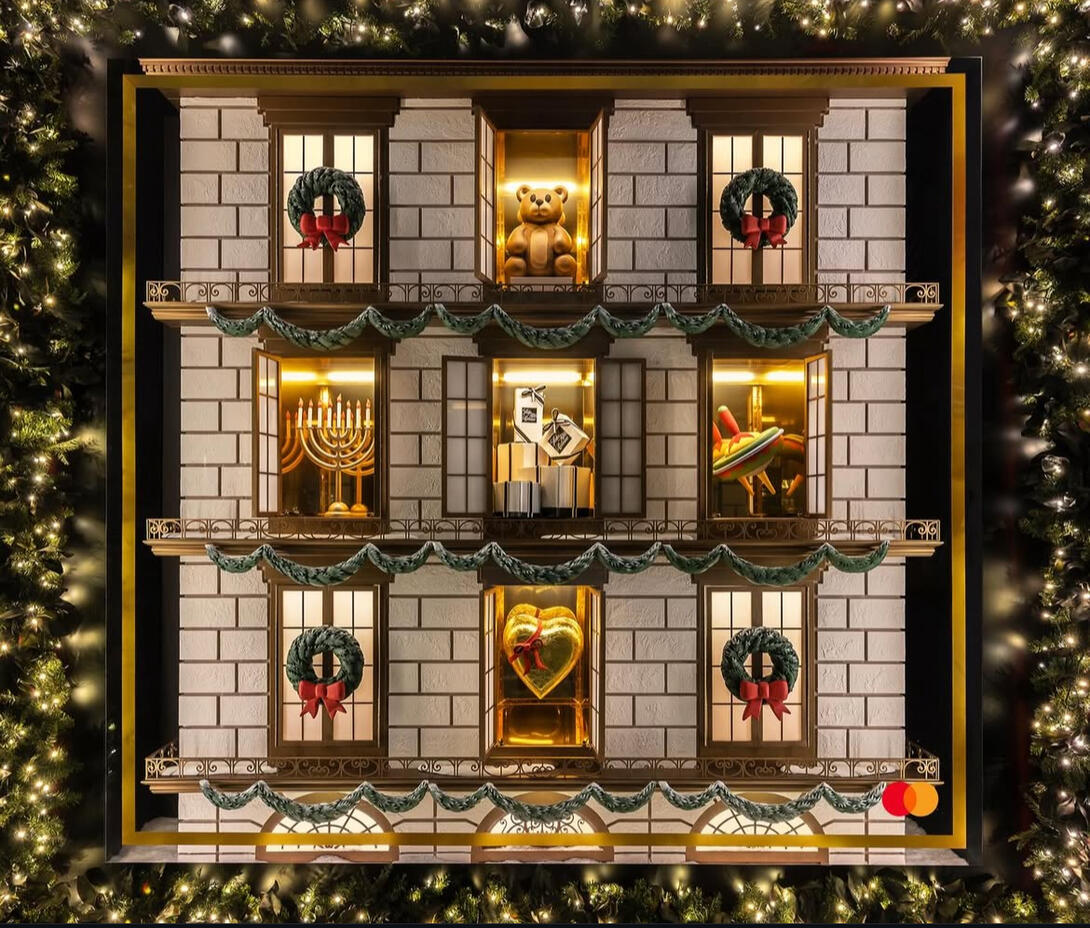A Saks Fifth Avenue window display
