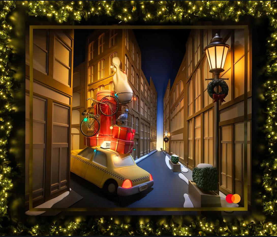 A Saks Fifth Avenue window display