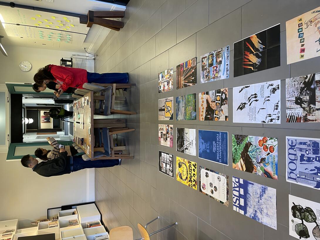 Zines on display at the School of Design