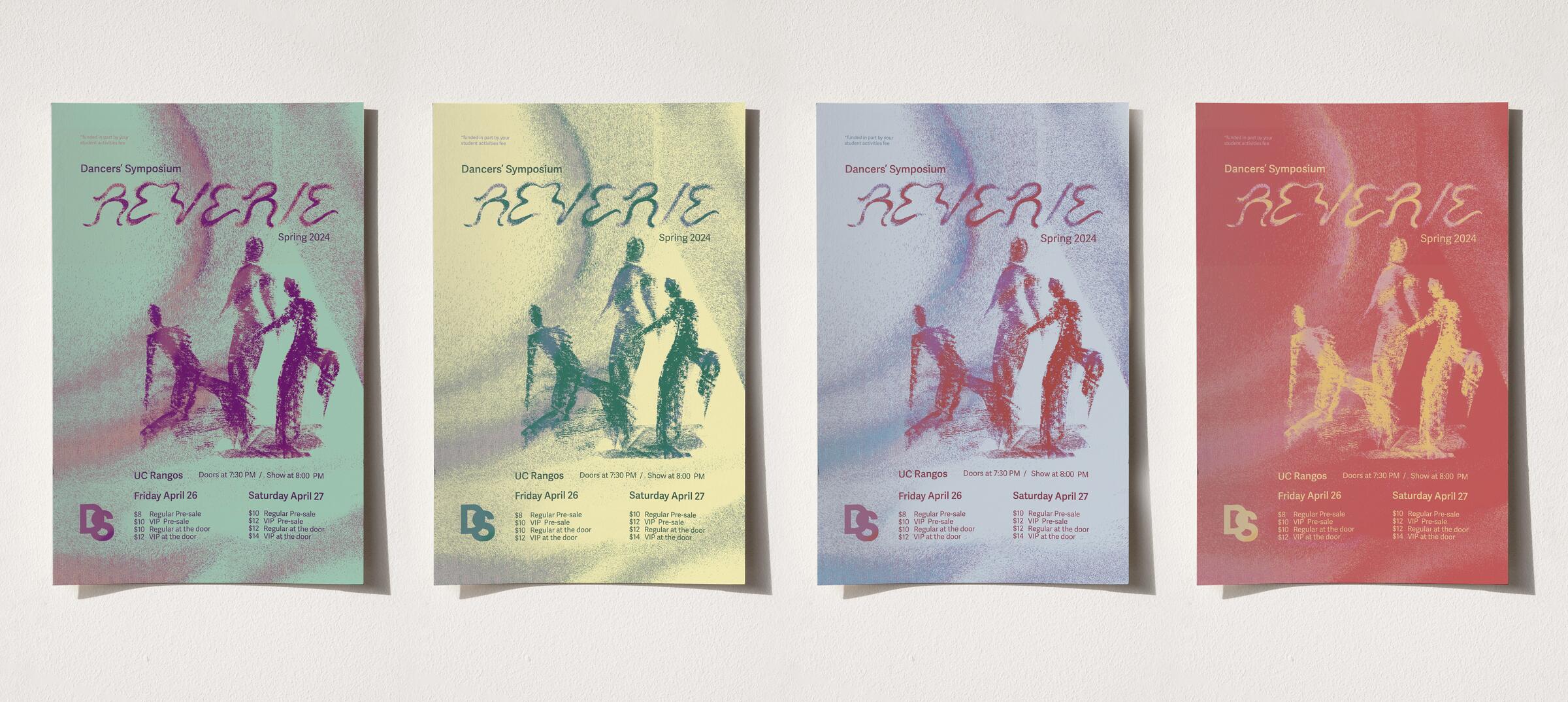 A series of 4 posters for Reverie