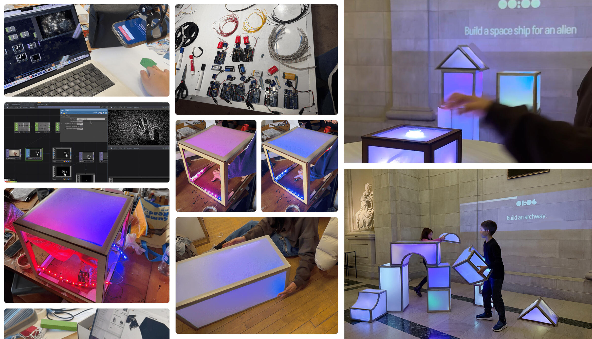 A collage of Environments projects