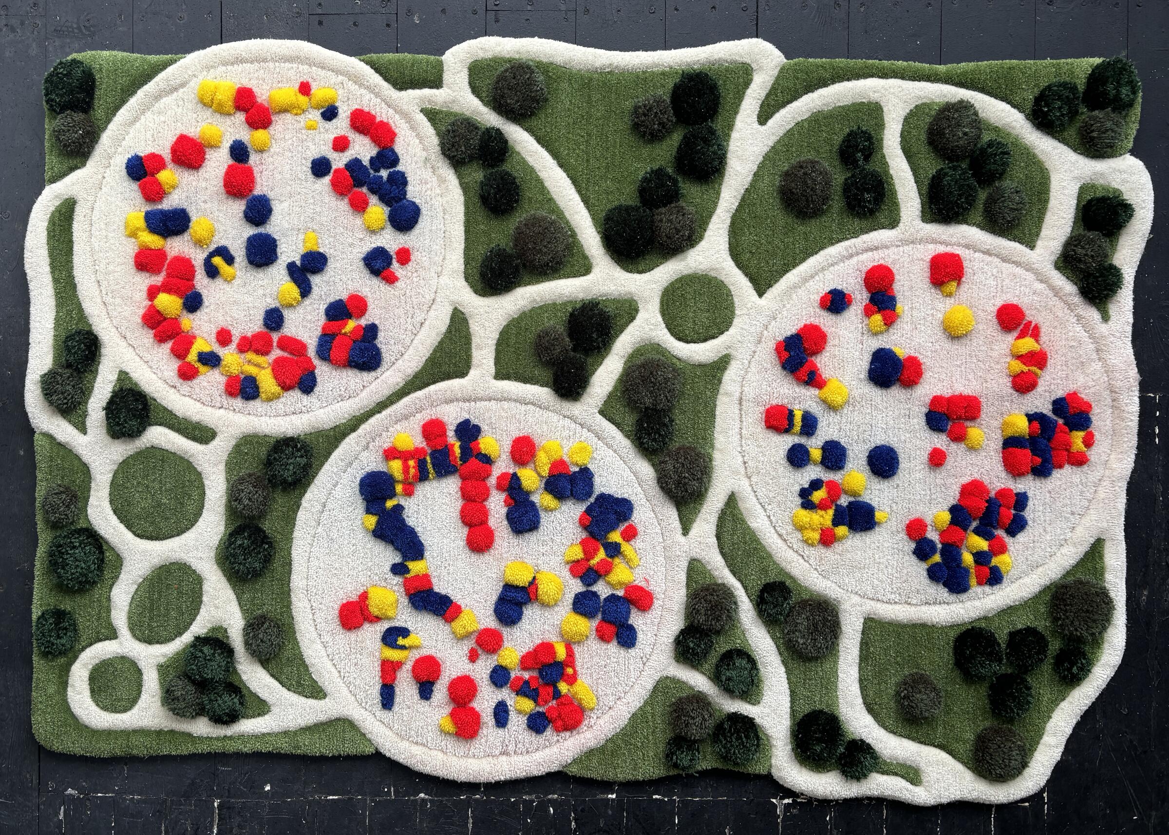 Max Stockdale's fiber art rug